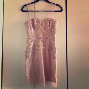 BCBGMaxAzria Dresses - BCBG Maxazria Champagne Pink Dress BCBGMaxAzria Dresses - BCBG Maxazria Champagne Pink Dress